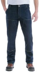 Spodnie Carhartt Rugged Flex Double-Front Blue. Niebieskie spodnie sportowe męskie Carhartt, m, bez wzorów. Za 319.71 zł.
