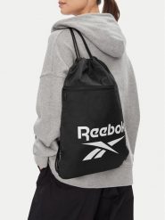 Reebok Worek RBK-B-044-CCC Czarny. Czarne torebki do ręki damskie Reebok, bez wzorów, z materiału, bez dodatków. Za 59.99 zł.