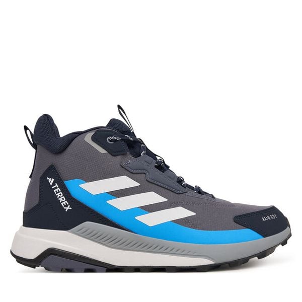 Trekkingi adidas. Szare botki męskie Adidas, bez wzorów, bez obcasa, bez zapięcia. Za 439.99 zł.