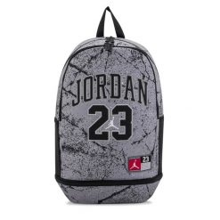 Plecak szkolny sportowy Nike Jordan JERSEY. Szare plecaki męskie Nike, bez wzorów, z jersey, biznesowe. Za 229.00 zł.