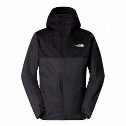 Kurtka przeciwdeszczowa The North Face Quest Zip-In Jacket - asphalt grey/tnf black. Czarne kurtki męskie The North Face, m, bez wzorów, bez kaptura. Za 713.36 zł.