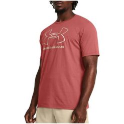 T-Shirt Koszulka Męska Under Armour Sportowa. Czerwone koszulki sportowe męskie Under Armour, m, bez wzorów, bez ramiączek, na fitness i siłownię. W wyprzedaży za 82.30 zł.