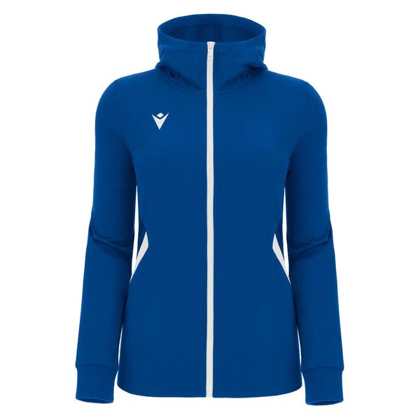 Damska bluza z kapturem full zip Macron Bastet. Białe bluzy damskie Macron, s, bez wzorów, z dzianiny, bez ramiączek, z kapturem. Za 215.00 zł.