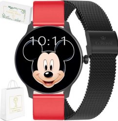 Smartwatch G.Rossi Zegarek SMARTWATCH na Komunię G. Rossi SW020-2 + czerwony pasek silikonowy. Czerwone zegarki smartwatch G.Rossi, bez wzorów. Za 267.00 zł.