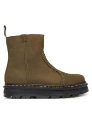 Dr. Martens Botki ZEBZAG Rigger Olive Wyoming DM42022300 Zielony. Zielone botki damskie Dr. Martens, bez wzorów, z nubiku, bez obcasa, na płaskiej podeszwie, bez zapięcia. Za 849.99 zł.