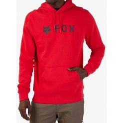 Bluza z kapturem męska Fox Absolute Fleece Po. Czerwone bluzy męskie FOX, m, bez wzorów, casualowe, bez ramiączek, z kapturem. Za 248.99 zł.