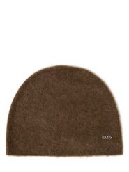 BOSS czapka kaszmirowa - Lareni_Hat Kobiety Kaszmir zielony, ONE SIZE. Zielone czapki damskie Boss, bez wzorów, z kaszmiru. Za 379.95 zł.