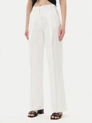 Silvian Heach Spodnie materiałowe Nieva GPP25374PA Biały Wide Leg. Białe spodnie materiałowe damskie Silvian Heach, bez wzorów, z materiału. Za 189.99 zł.