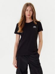 Alpha Industries T-Shirt Basic T Small Logo 196054 Czarny Regular Fit. Czarne t-shirty damskie Alpha Industries, l, bez wzorów, z bawełny, bez kołnierzyka, bez ramiączek. Za 69.99 zł.