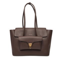 Torebka Coccinelle. Brązowe shopperki damskie Coccinelle, bez wzorów, bez dodatków. Za 1,599.00 zł.