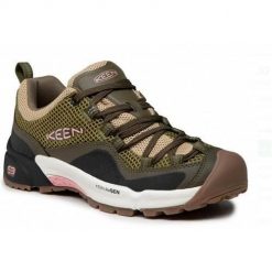 Buty trekkingowe damskie Keen Crest Vent. Zielone obuwie trekkingowe damskie Keen, z materiału, bez zapięcia. Za 550.85 zł.