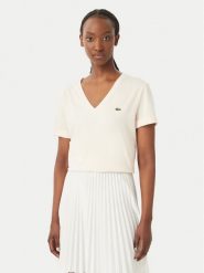 Lacoste T-Shirt TF7300 Różowy jasny Regular Fit. Czerwone t-shirty damskie Lacoste, bez wzorów, z bawełny, bez kołnierzyka, bez ramiączek. Za 289.99 zł.