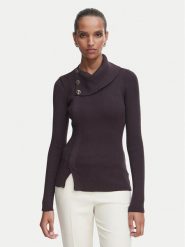 Rinascimento Sweter CFM0012355003 Brązowy ciemny Slim Fit. Brązowe swetry nierozpinane damskie Rinascimento, l, bez wzorów, z syntetyku, bez kołnierzyka, bez ramiączek. Za 519.99 zł.