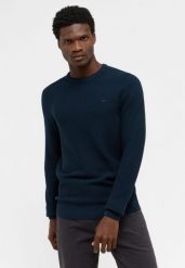 MUSTANG ELLIOT MĘSKI SWETER ELEGANCKI CIEPŁY LOGO CARBON 1014688 4135. Swetry męskie Mustang, m, bez wzorów, eleganckie, bez kołnierzyka, bez ramiączek. Za 149.99 zł.