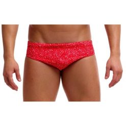 Kąpielówki męskie Funky Trunks Hot Coals - slipy. Czerwone kąpielówki męskie Funky Trunks, m, bez wzorów. Za 139.00 zł.