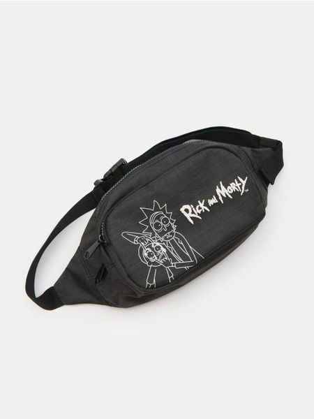 Saszetka Rick & Morty - szary. Szare saszetki i nerki męskie Sinsay, małe. Za 29.99 zł.