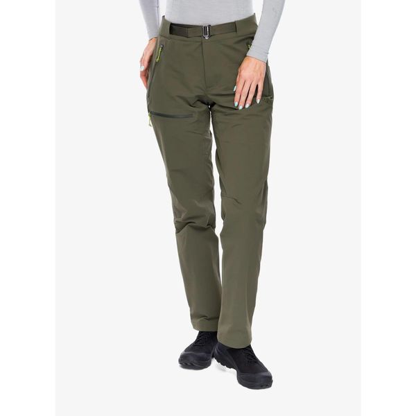 Spodnie przeciwdeszczowe damskie Rab Downpour Eco Pants. Zielone spodnie sportowe damskie RAB, na lato, bez wzorów, sportowe, trekkingowe. Za 466.99 zł.