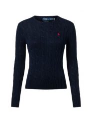 Polo Ralph Lauren Sweter damski z dzianiny Kobiety Bawełna niebieski jednolity, XS. Niebieskie swetry nierozpinane damskie Polo Ralph Lauren, xs, bez wzorów, z bawełny, bez kołnierzyka, bez ramiączek. Za 989.95 zł.