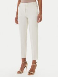 Fracomina Spodnie materiałowe FR26SV4002W42901 Écru Slim Fit. Białe spodnie materiałowe damskie Fracomina, bez wzorów, z materiału. Za 409.99 zł.