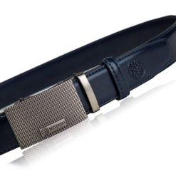 Skórzany pasek BETLEWSKI C30-BI GRANATOWY 120. Niebieskie paski męskie Betlewski, ze skóry. Za 89.99 zł.