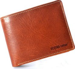 Verona VERONA Tattoo skórzany portfel męski 096M 096M. Portfele męskie Verona, bez wzorów. Za 189.00 zł.