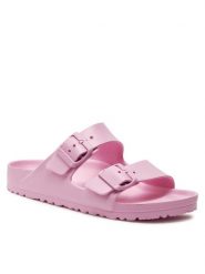 Birkenstock Klapki Arizona 1027355 Różowy. Czerwone klapki damskie Birkenstock, bez wzorów, z syntetyku, bez obcasa, bez zapięcia. Za 179.99 zł.