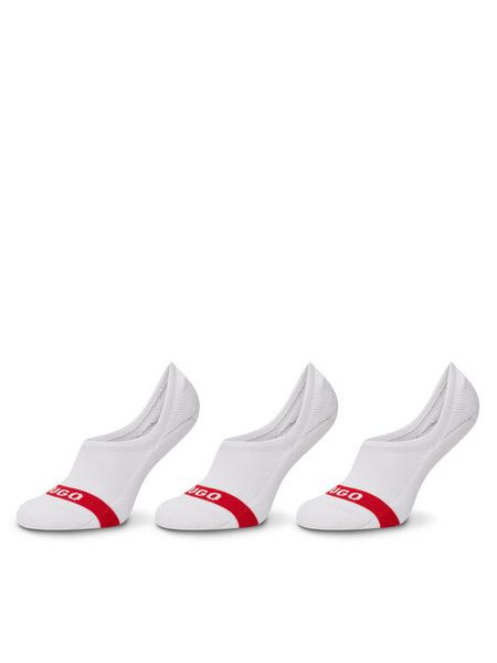 HUGO Skarpety krótkie 50514916 Biały. Białe skarpety męskie Hugo, bez wzorów, z bawełny. Za 79.99 zł.