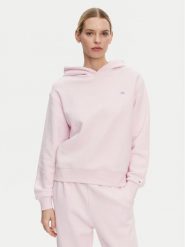 Tommy Hilfiger Bluza Contrast Flag WW0WW45979 Różowy Regular Fit. Czerwone bluzy damskie Tommy Hilfiger, xxs, bez wzorów, z bawełny, bez ramiączek, bez kaptura. Za 339.99 zł.