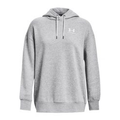 Damska bluza z kapturem Under Armour Essential Flc OS. Białe bluzy damskie Under Armour, s, bez wzorów, z dzianiny, bez ramiączek, z kapturem. Za 280.07 zł.