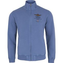 Bluza Aeronautica Militare. Niebieskie bluzy męskie Aeronautica Militare, m, bez wzorów, bez ramiączek, bez kaptura. Za 409.00 zł.