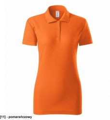 PICCOLIO - ADLER - Koszulka polo damska, 170 g/m, 35% poliester, 65% bawełna, pomarańczowy XL. Brązowe bluzki damskie PICCOLIO, m, bez wzorów, z bawełny, bez kołnierzyka, bez ramiączek. Za 33.31 zł.