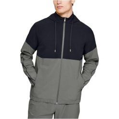Kurtka sportowa męska Under Armour Recover Woven Warm-Up. Szare kurtki sportowe męskie Under Armour, l, bez wzorów, z elastanu, bez kaptura, trekkingowe. Za 270.00 zł.