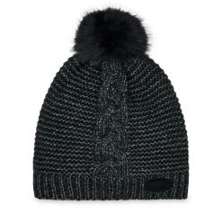 Czapka Guess. Czarne czapki damskie Guess, na zimę, z aplikacjami. Za 169.99 zł.