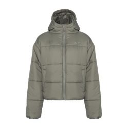 Kurtka damska Nike Sportswear Classic Puffer Therma-Fit. Zielone kurtki sportowe damskie Nike, m, bez wzorów, bez ramiączek, bez kaptura, trekkingowe. Za 569.99 zł.