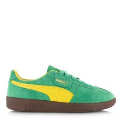Tenisówki Puma Model Palermo Kolor Zielony. Zielone obuwie sportowe damskie Puma, bez wzorów, bez zapięcia. Za 260.00 zł.