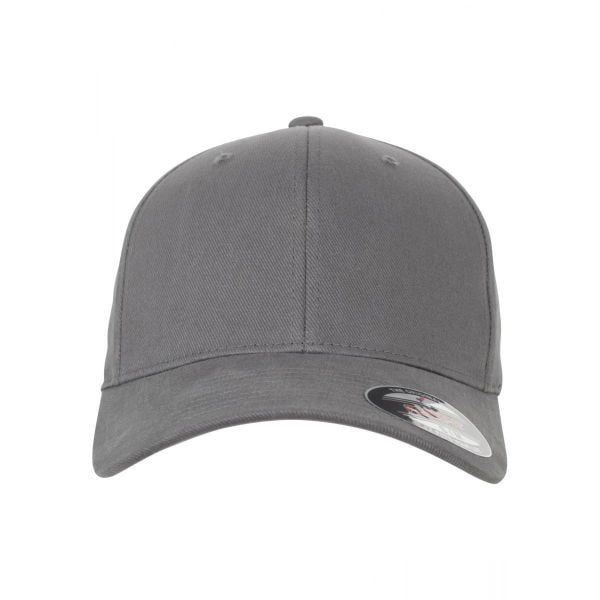 Czapka Flexfit bruhed twill. Szare czapki damskie FLEXFIT, bez wzorów, z bawełny. Za 75.90 zł.