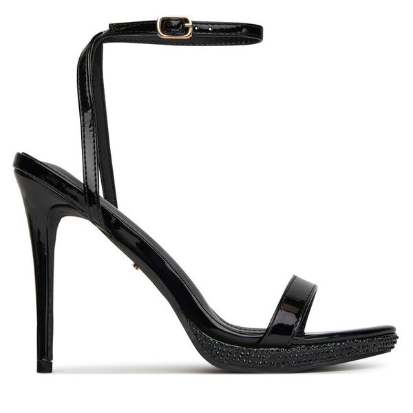 Sandały DeeZee. Czarne sandały damskie DeeZee, bez wzorów, bez obcasa, na szpilce, bez zapięcia. Za 129.99 zł.