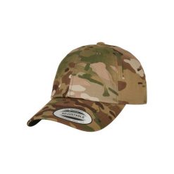 Czapka Urban Classics Low Profile Cotton Twill Multicam®. Brązowe czapki damskie Urban Classics, bez wzorów, eleganckie. Za 89.55 zł.