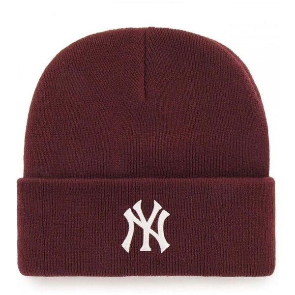 Czapka zimowa unisex '47 NEW YORK. Czerwone czapki damskie 47 Brand, na zimę, bez wzorów. Za 94.00 zł.