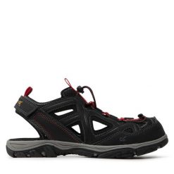 Sandały Regatta. Czarne sandały męskie Regatta, bez wzorów, sportowe, bez zapięcia. Za 449.99 zł.