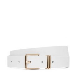 Pasek Tommy Hilfiger. Białe paski damskie Tommy Hilfiger, bez wzorów. Za 229.99 zł.
