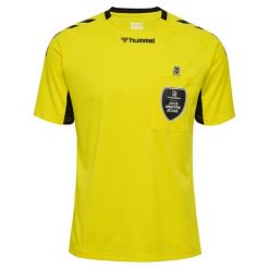 Koszulka Hummel FFHB Referee. Żółte bluzki damskie Hummel, m, bez wzorów, młodzieżowe, bez kołnierzyka, bez ramiączek. Za 145.00 zł.