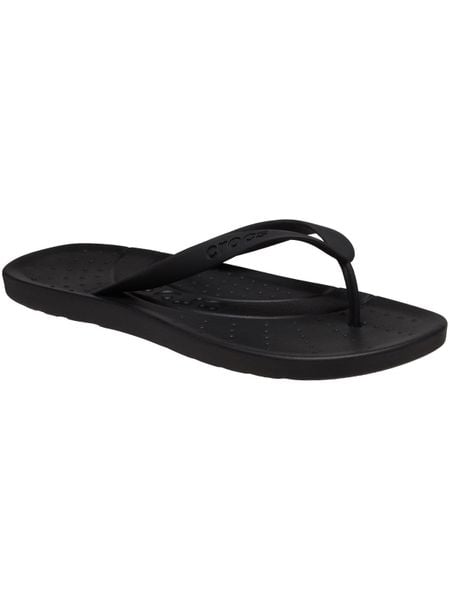 Kapcie Crocs Klapki Crocs Dorosłych. Czarne klapki damskie Crocs, bez wzorów, z materiału, bez zapięcia. Za 119.99 zł.