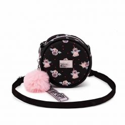 Oh My Pop Pug Mala Okragla Torebka na Ramie, Czarny. Czarne torby na ramię męskie OH MY POP, na ramię, małe. Za 69.90 zł.