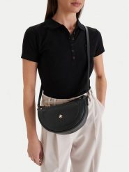 Beverly Hills Polo Club Torebka CEO-BHPC-C-007-09 Czarny. Czarne listonoszki damskie Beverly Hills Polo Club, bez wzorów, z materiału, bez dodatków. Za 159.99 zł.