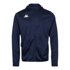 Kurtka Kappa Telve. Niebieskie kurtki męskie Kappa, s, bez wzorów, z dresówki, bez kaptura. Za 176.65 zł.