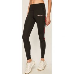 Tommy Sport - Legginsy. Czarne legginsy damskie Tommy Sport, l, bez wzorów, z elastanu. Za 299.90 zł.