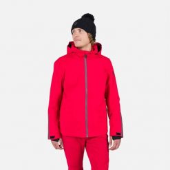 Kurtka narciarska Rossignol Strawpile. Czerwone kurtki sportowe męskie Rossignol, bez wzorów, bez kaptura, narciarskie. Za 1,267.00 zł.