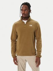 The North Face Polar Glacier NF0A8D0Q Khaki Regular Fit. Brązowe bluzy sportowe męskie The North Face, m, bez wzorów, z polaru, bez kaptura. Za 299.99 zł.