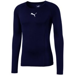 Koszulka męska Puma LIGA Baselayer LS. Fioletowe koszulki sportowe męskie Puma, m, bez wzorów, bez ramiączek, do piłki nożnej. Za 142.00 zł.